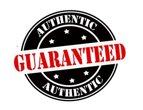 Authentic guaranteed Stock Illustration