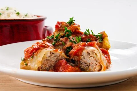 Authentic Homemade cabbage rolls Stock Photos