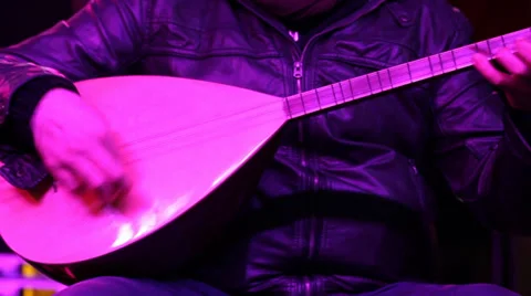 Authentic Instrument-Baglama Stock Footage 38417798
