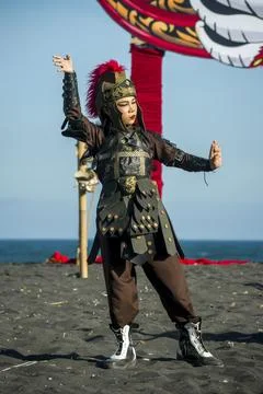 Authentic Javanese warrior dance brings history and tradition to life Stock Photos