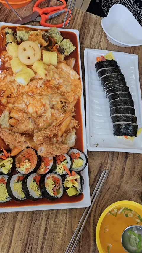 Authentic Korean Snack Bar Vertical Stock Footage 301635473