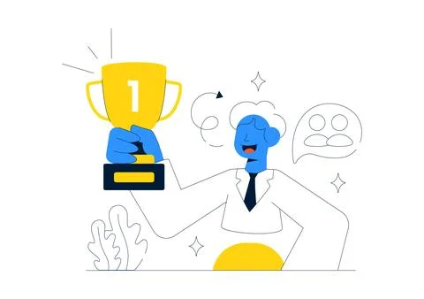 Authentic Leadership Vector Illustration Featuring Trust Building, Ethical .. Stock Illustration