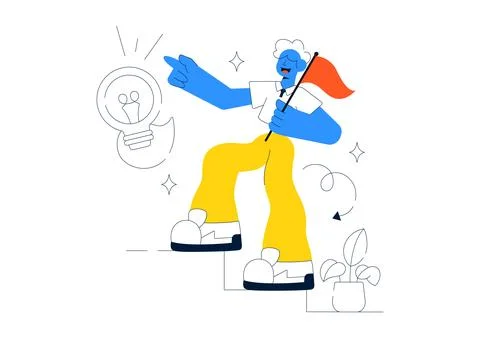Authentic Leadership Vector Illustration Featuring Trust Building, Ethical .. Stock Illustration
