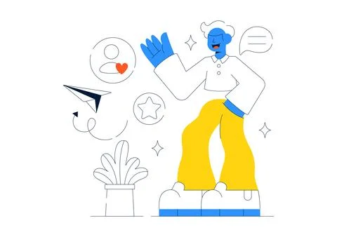 Authentic Leadership Vector Illustration Featuring Trust Building, Ethical .. 库存插图