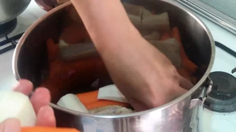 Authentic Moroccan couscous, the easy way to prepare, part 4 Stockbeeldmateriaal 159726186