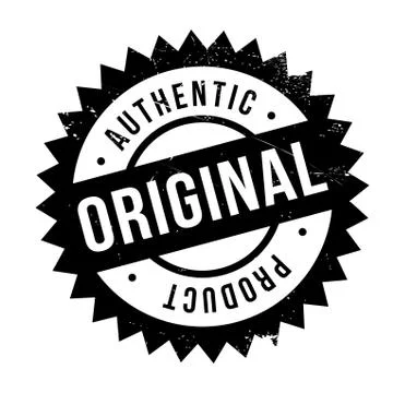 Authentic original product stamp Stock Illustration