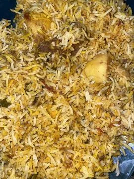 Authentic Pakistani Chicken Biryani Stock Photos