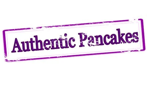Authentic pancakes 스톡 일러스트