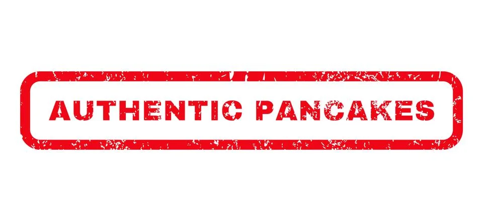 Authentic Pancakes Rubber Stamp Illustrazione stock