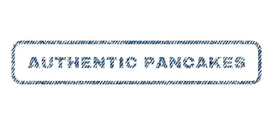 Authentic Pancakes Textile Stamp Illustrazione stock