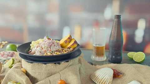 Authentic Peruvian Ceviche Vidéo 344981099
