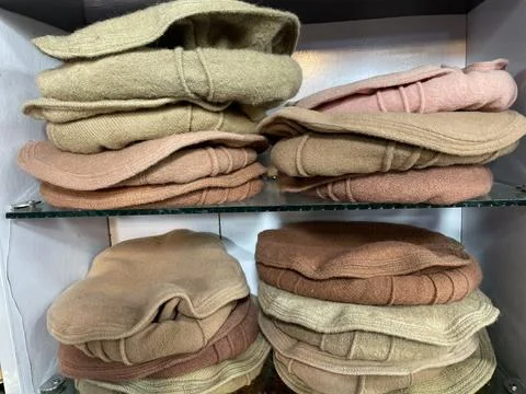 Authentic Peshawar Pakol Caps for Winter &amp; Traditional Wear Stock Photos