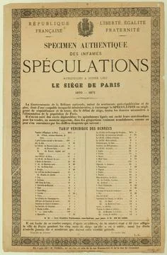 Authentic specimen / infamous / speculation / to which the seat of Paris /... Stock Photos