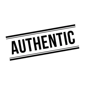 Authentic Stamp, Authentic Grunge Square Sign Stock Illustration