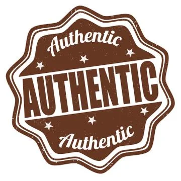 Authentic stamp Stock Illustration