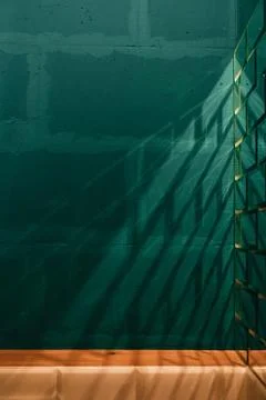 Authentic stylized designer brick like mirror reflecting light, colorful inte Stock Photos