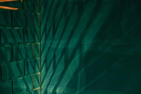 Authentic stylized designer brick like mirror reflecting light, colorful inte Stock Photos