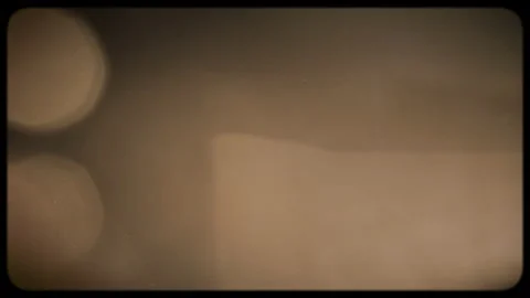 Authentic Super 8 Sharp Film Frame with Bokeh for Retro Vintage Effect. Sepia Video stock 155485404