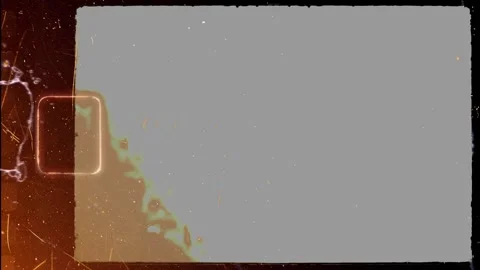 Authentic super 8mm film frame overlay with sprocket hole Stock Footage 318297437