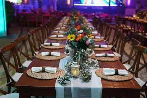 Authentic table decoration Stock Photos