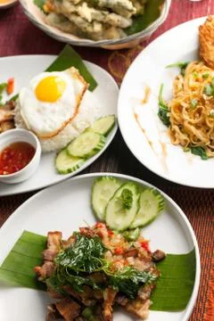 Authentic Thai Cuisine Stock Photos