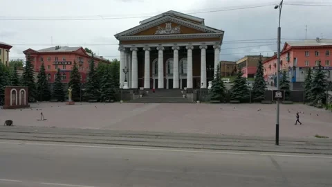 Authentic theater building Stock Footage 148471743