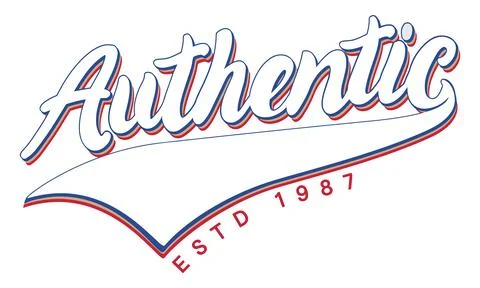 Authentic typographic. Stock Illustration