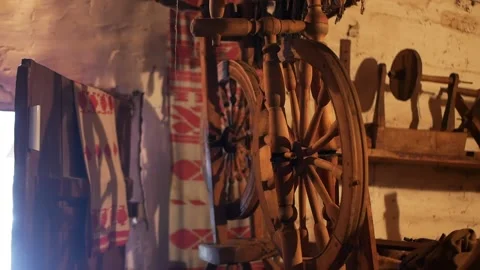 Authentic Ukrainian ancient dwelling  Stock Footage 196986949