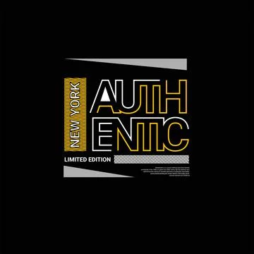 Authentic writing design, suitable for screen printing t-shirts Stock Illustration