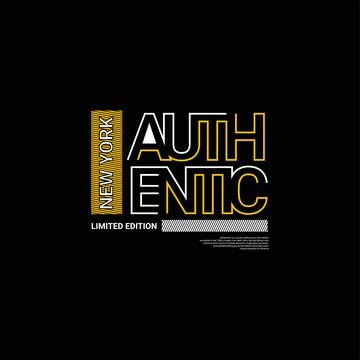 Authentic writing design, suitable for screen printing t-shirts, clothes, app Stock Illustration