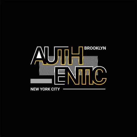 Authentic writing design, suitable for screen printing t-shirts, clothes, app Stock Illustration