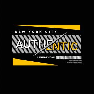 Authentic writing design, suitable for screen printing t-shirts, clothes Stock Illustration