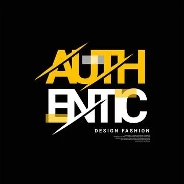 Authentic writing design, suitable for screen printing t-shirts, clothes Stock Illustration