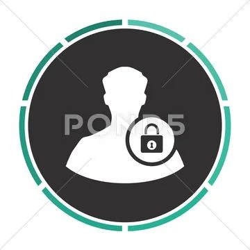 Authenticate computer symbol Stock Illustration