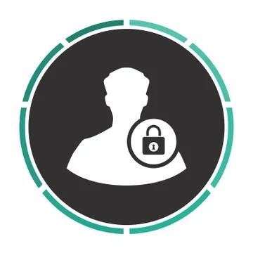Authenticate computer symbol Stock Illustration