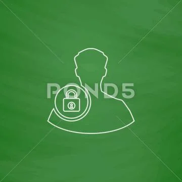 Authenticate computer symbol Stock Illustration