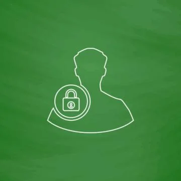 Authenticate computer symbol Stock Illustration