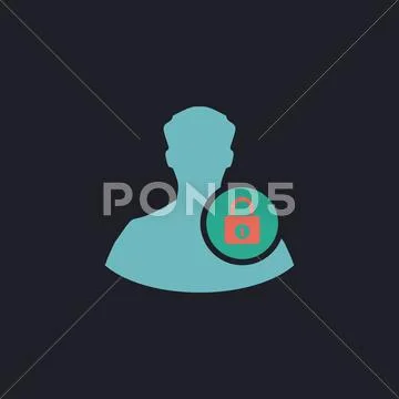 Authenticate computer symbol Stock Illustration