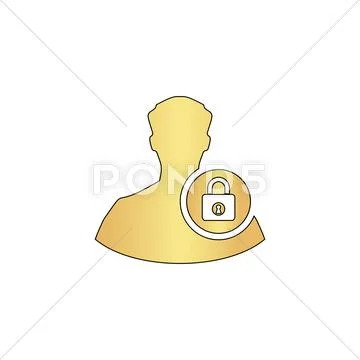 Authenticate computer symbol Stock Illustration