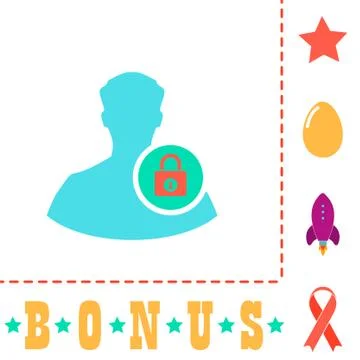 Authenticate computer symbol Stock-Illustration