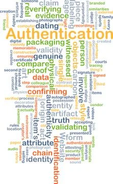 Authentication background concept Stock Illustration