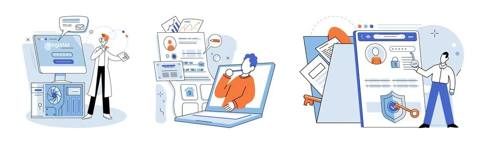 Authentication. Development efforts should focus on creating secure and reliable Stock Illustration