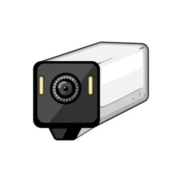 Authentication facial recognition camera cartoon vector illustration Ilustración de archivo