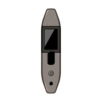 Authentication facial recognition lock cartoon vector illustration イラスト素材