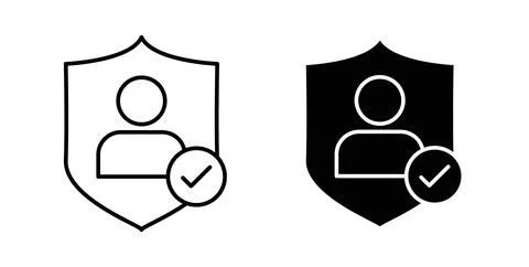 Authentication icon symbol. Flat Vector illustration 스톡 일러스트