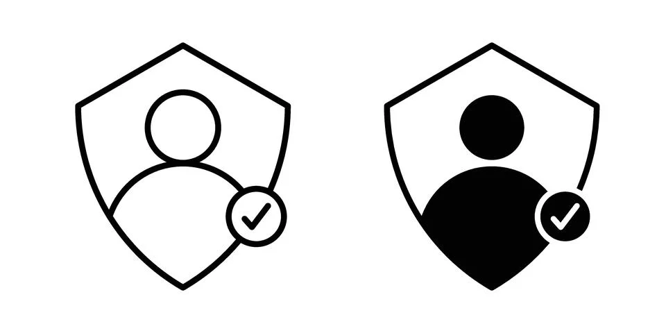 Authentication icon vector design illustrations Stock-Illustration