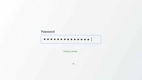 Authentication verification code entered into a secure password input field 库存影片 345100009