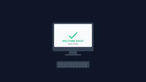 Authentication verification code for secure 2-step verification login process Video stock 345099991