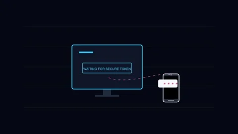 Authentication verification code for secure identity login on computer Stock Footage 345100014