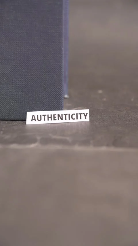 Authenticity Concept Representing Genuine Character Integrity Stock Footage 338237739